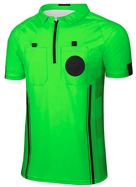 Green Soccer Referee Shirt